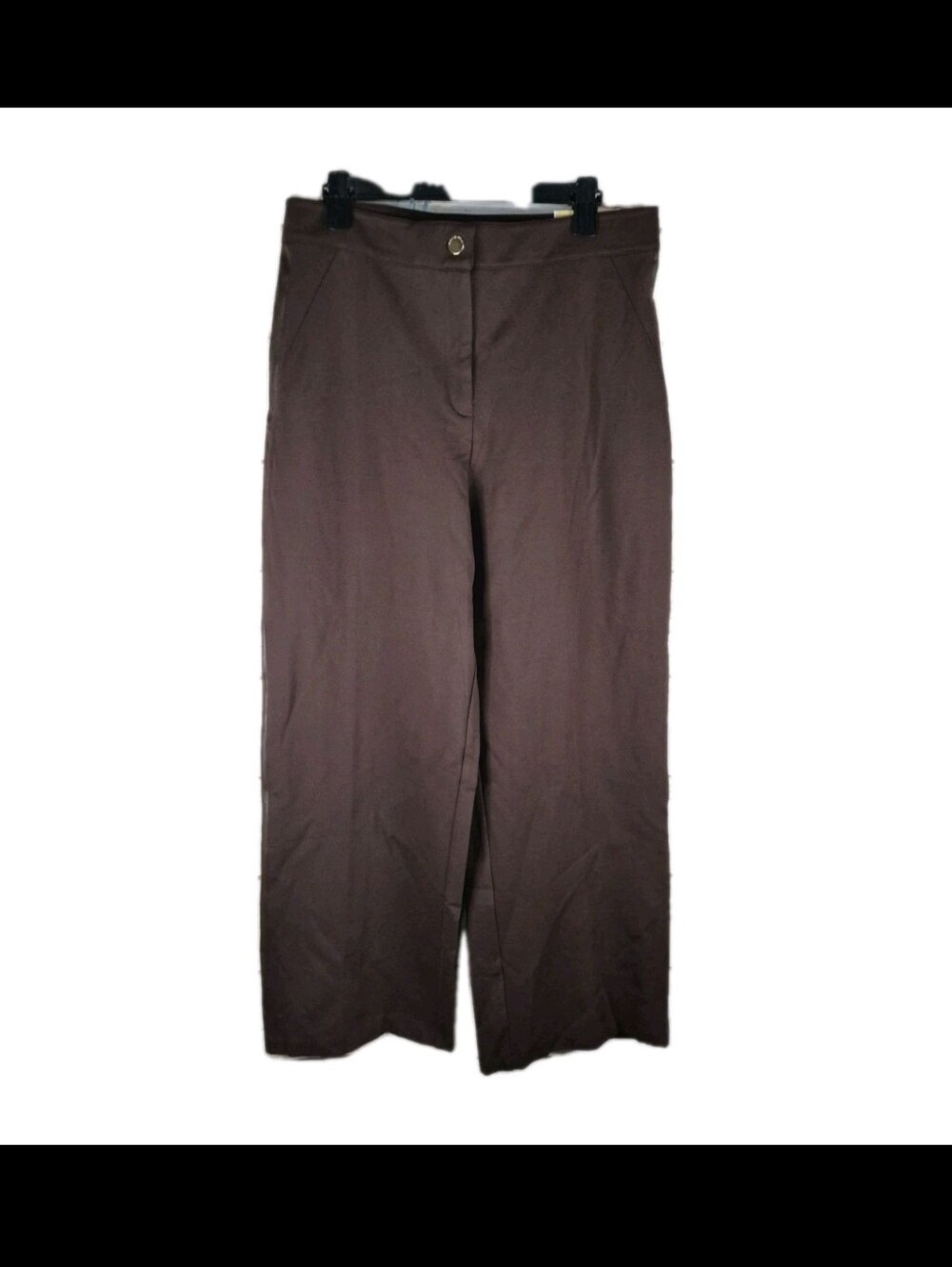Michael Kors High-rise Wide Leg Saddle Brown Womens Pants Size 12 NEW